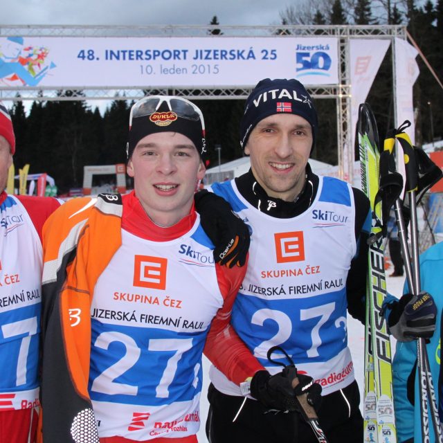 Štefeta Radiožurnálu: zleva Radim Nyč,  David Nyč,  Michal Holý a Marek Bělovský | foto: Tomáš Kohout,  Český rozhlas