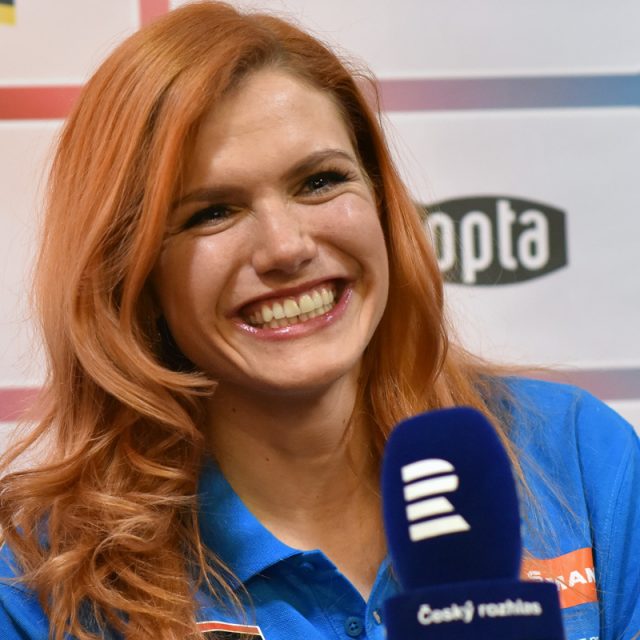 Čeští biatlonisté v ČRo,  Gabriela Soukalová | foto: Filip Jandourek