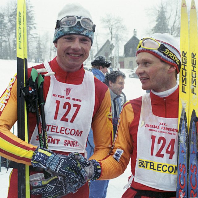 Pavel Benc se Stanislavem Řezáčem | foto: Libor Zavoral,  ČTK