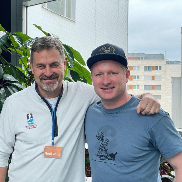 Petr Bříza  (vlevo) s Ladislavem Hamplem | foto: Zuzana Pokorná,  Český rozhlas