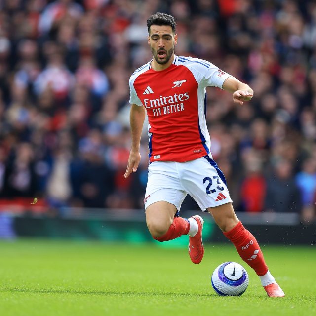 Mikel Merino z Arsenalu vítězným gólem sestřelil ve šlágru 29. kola londýnskou Chelsea | foto: Chris Foxwell/ProSports/Shutters