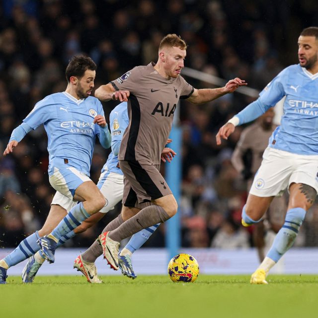 Šlágr 14. kola Premier League mezi Tottenhamem a Manchesterem City nabídl gólové hody | foto: Profimedia