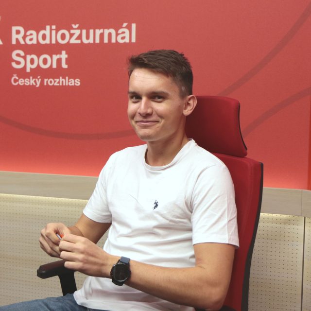 Moderní pětibojař Martin Vlach si povídal v pořadu Na férovku s Vavřincem Hradilkem | foto: Anna Duchková,  Český rozhlas