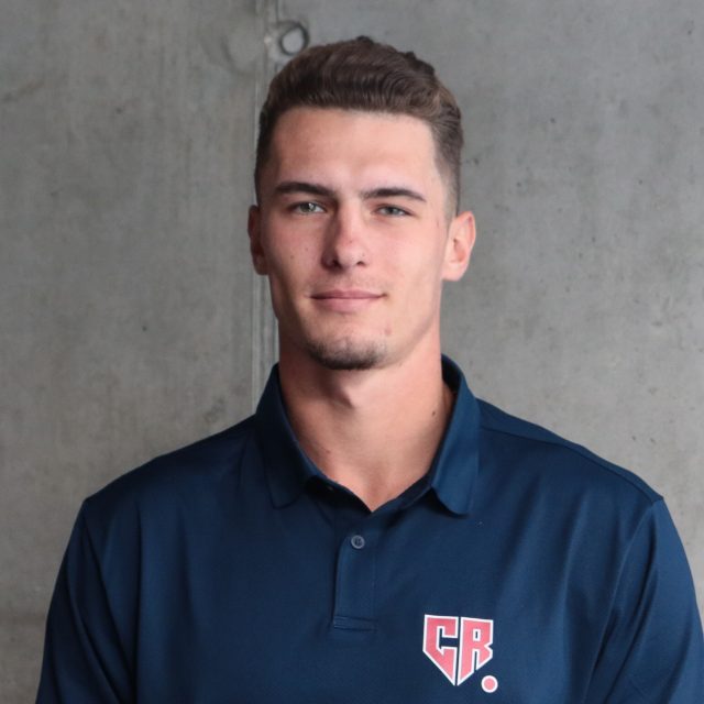 Baseballista Marek Chlup si povídal ve studiu Radiožurnálu Sport | foto: Anna Duchková,  Český rozhlas