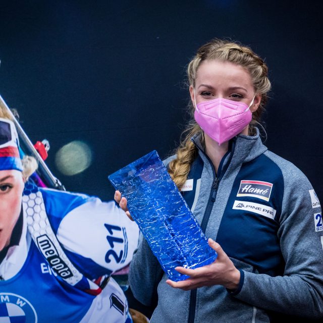 Titul biatlonisty roku získala mistryně světa Markéta Davidová. Nadějí roku se stal Mikuláš Karlík | foto: Jaroslav Svoboda