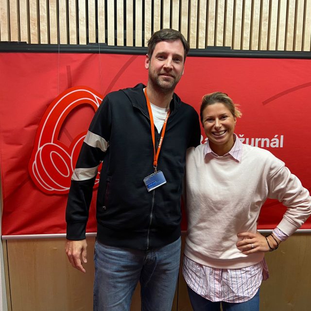 Martin Štěpánek a Andrea Sestini Hlaváčková | foto: Český rozhlas