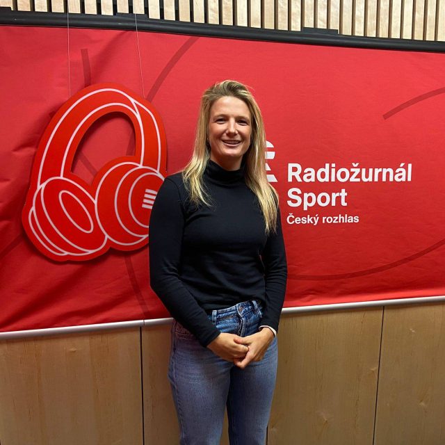 Oštěpařka Irena Gillarová v pořadu Na síti | foto: Český rozhlas