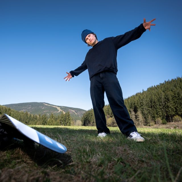 Freestyle snowboardista Jakub Hroneš | foto: Zuzana Jarolímková,  Český rozhlas