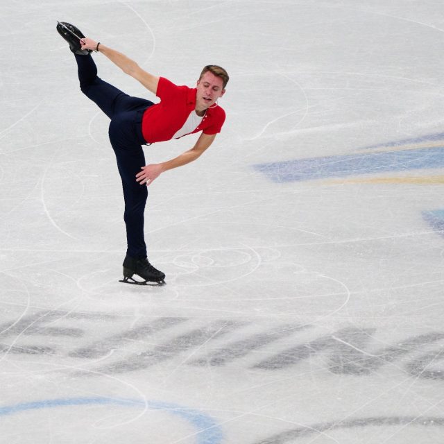 Michal Březina na zimních olympijských hrách v Pekingu | foto: Barbora Reichová,  ČOV