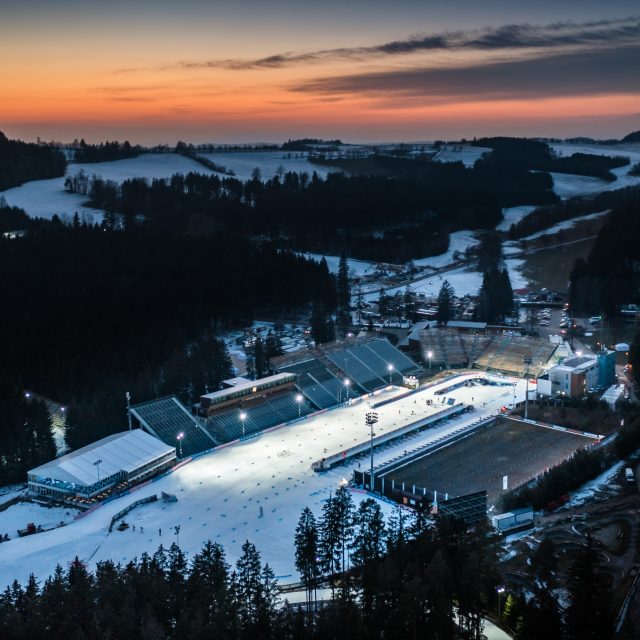Vysočina Arena je připravená na závody Světového poháru | foto:  (C) Český biatlon Petr Slavík