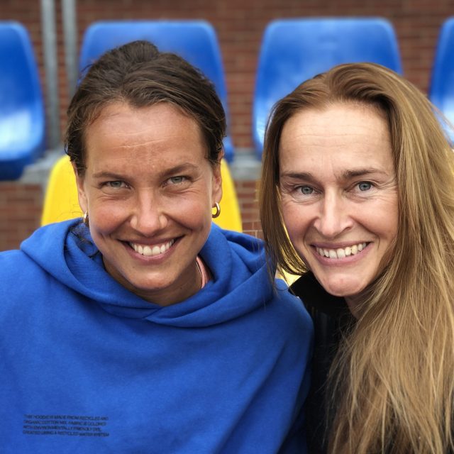Tenistka Barbora Strýcová si povídala s Lucií Výbornou nejen o tenise v čase pandemie | foto: Tomáš Černý,  Český rozhlas,  Český rozhlas