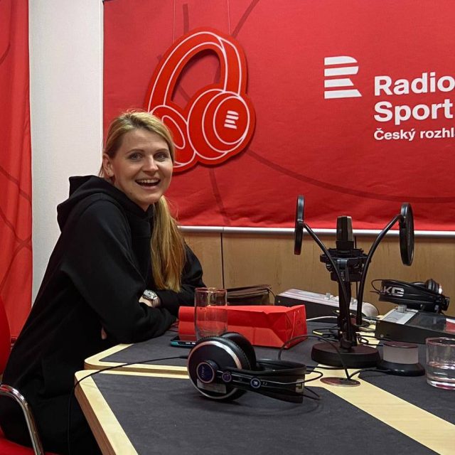 Tenistka Lucie Šafářová v talkshow Na síti | foto: Český rozhlas
