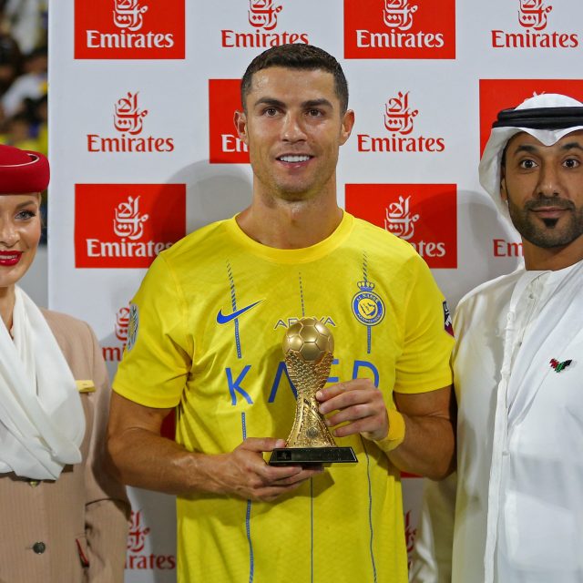 Cristiano Ronaldo v dresu saúdskoarabského klubu An-Nassr FC | foto: Profimedia