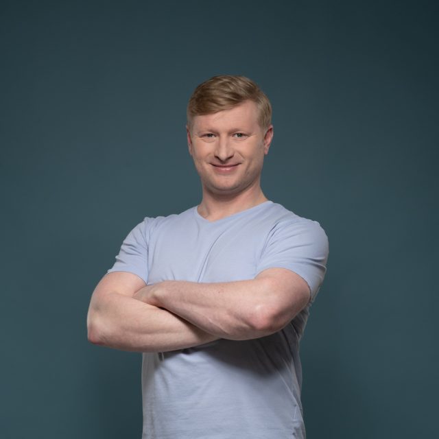 Ladislav Hampl moderuje na Radiožurnálu Sport pořad Na place | foto: Khalil Baalbaki,  Český rozhlas,  Český rozhlas