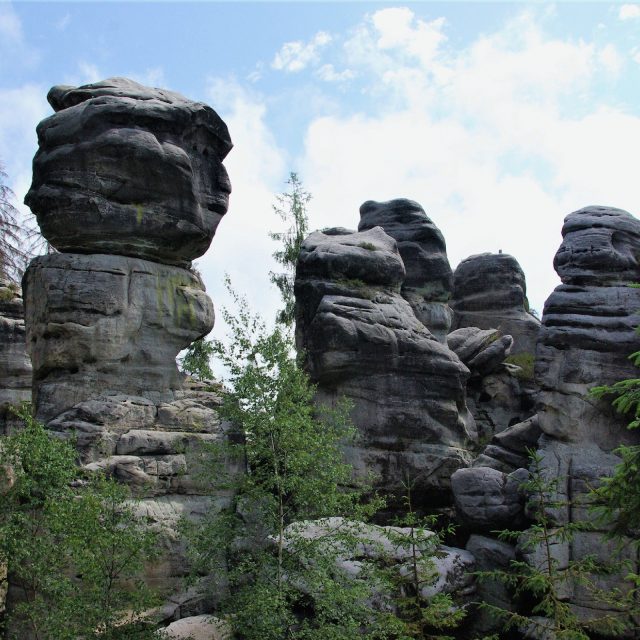 Bizarní ostašské skály jitří fantazii | foto: Vladislava Wildová,  Český rozhlas