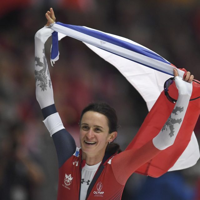 Na trati 3000 metrů vybojovala česká rychlobruslařka Martina Sáblíková zlatou medaili | foto: Fotobanka Profimedia