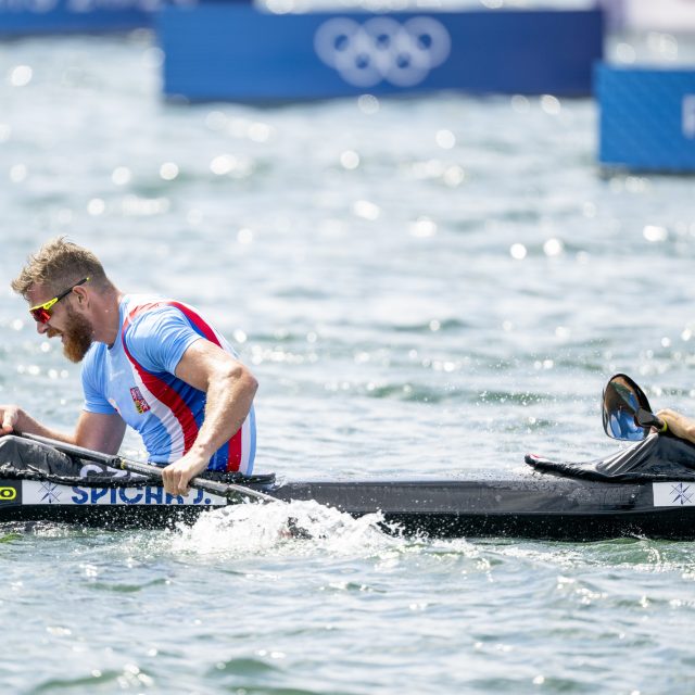 Jakub Špicar při olympijském závodě  (archivní foto) | foto: Ondřej Deml,  ČTK