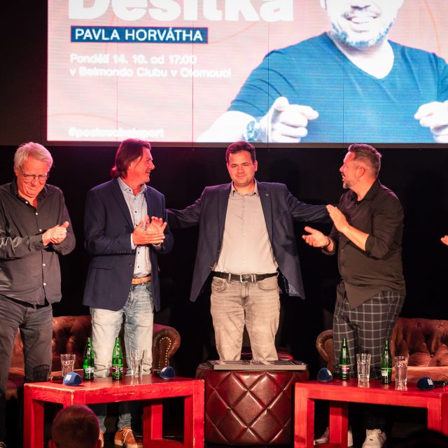 Aktéři Desítky Pavla Horvátha v olomouckém klubu Belmondo | foto: Jiří Šeda,  Český rozhlas
