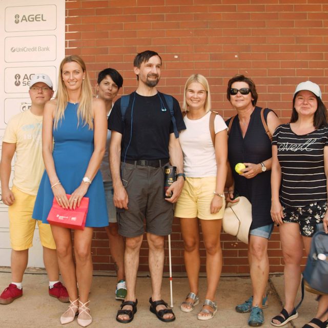 Projekt Nevidomý fanoušek zavítal na turnaj Livesport Prague Open | foto: Jakub Řikovský