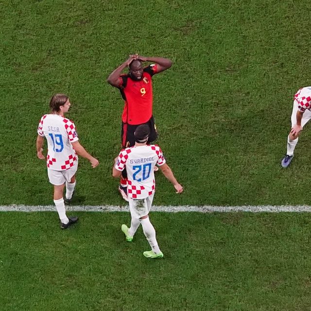 Romelu Lukaku nevyužil hned několik skvělých šancí | foto: Bernadett Szabo,  Reuters