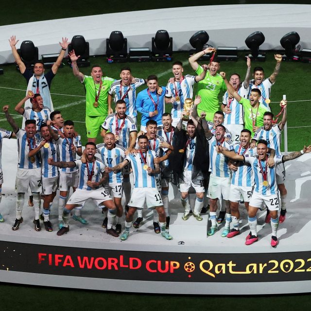 Argentina vyhrála třetí titul mistrů světa ve své historii | foto: Paul Childs TPX IMAGES OF THE DAY,  Reuters
