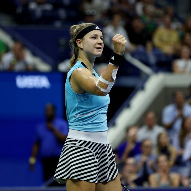 Karolína Muchová si zahraje semifinále US Open | foto: Mike Segar,  Reuters