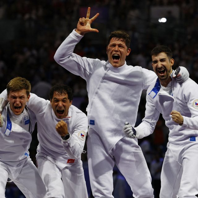 Kordisté slaví bronz z olympijských her | foto: Albert Gea,  Reuters
