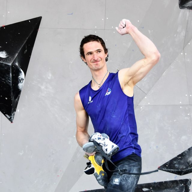 Lezec Adam Ondra startuje v závodě Světového poháru ve Villars | foto: Iva Roháčková,  Český rozhlas