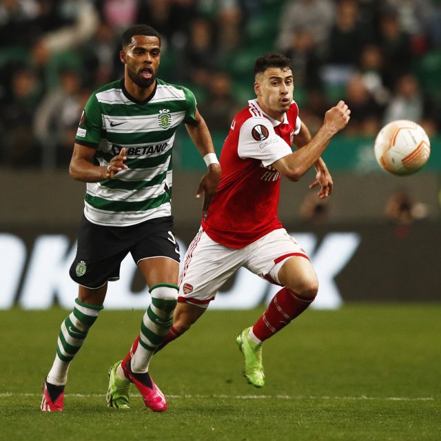 Zápas Evropské ligy mezi Sportingem Lisabon a Arsenalem skončil nerozhodně | foto: Reuters