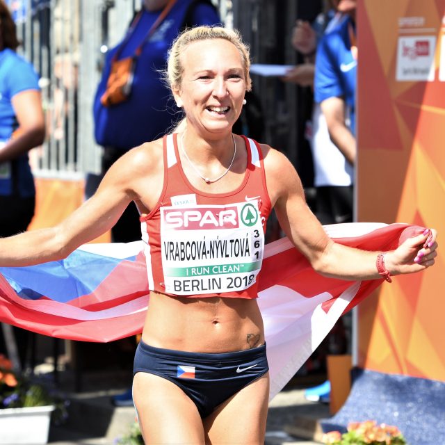 Eva Vrabcová Nývltová po životním závodě | foto: ASC Dukla Ivana Roháčková
