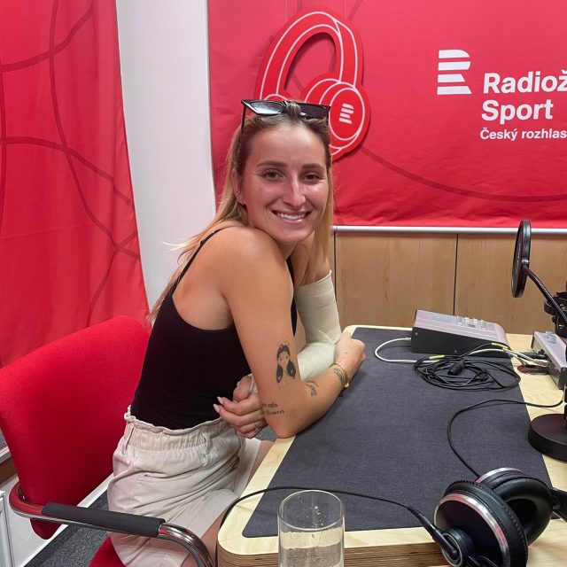Markéta Vondroušová v Pátečním finiši Kateřiny Neumannové | foto: Český rozhlas