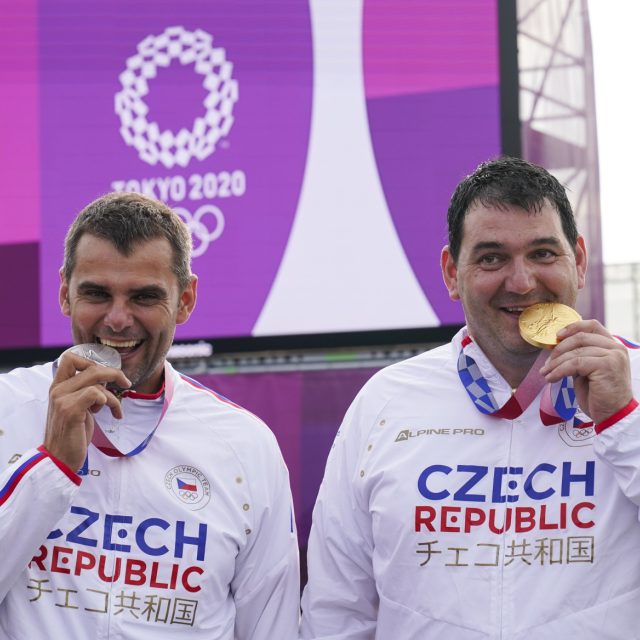 Stříbrný David Kostelecký a zlatý Jiří Lipták | foto: Alex Brandon,  ČTK / AP