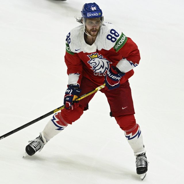 David Pastrňák byl jednou z hlavních postav českého bronzového týmu na světovém šampionátu | foto: Michal Kamaryt,  ČTK