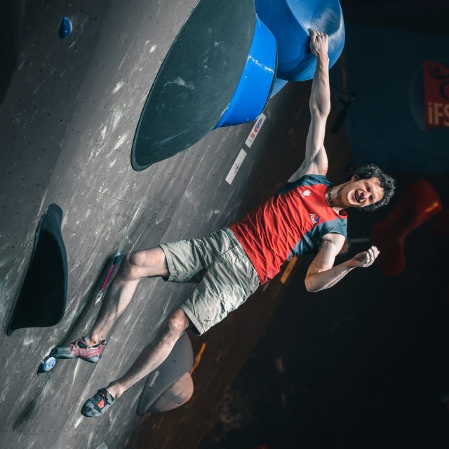Adam Ondra v Meiringenu | foto: Petr Chodura,  Petr Chodura