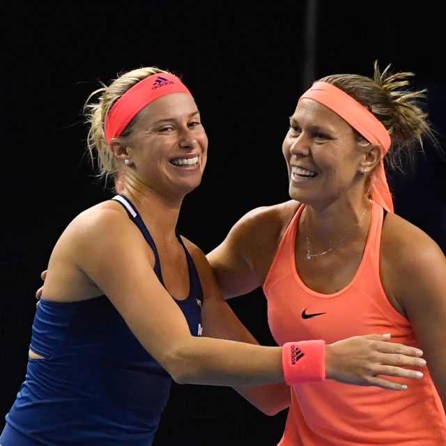 Andrea Sestini Hlaváčková a Lucie Hradecká na snímku z roku 2016 | foto: Profimedia