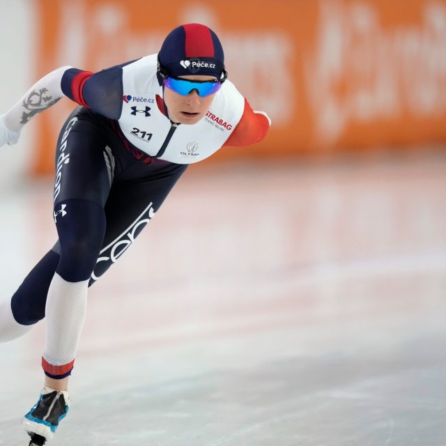 Martina Sáblíková si dojela v Heerenveenu pro bronz | foto: Peter Dejong,  ČTK