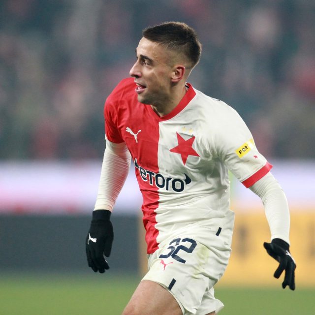 Ondřej Lingr vstřelil v zápase Slavie proti Plzni rozhodující gól | foto: Profimedia