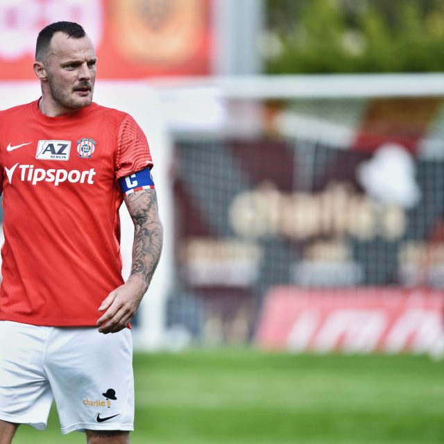 Ani 19 vstřelených gólů Jakuba Řezníčka nezachránilo Zbrojovku Brno v prvoligové soutěži | foto: Patrik Uhlíř,  ČTK