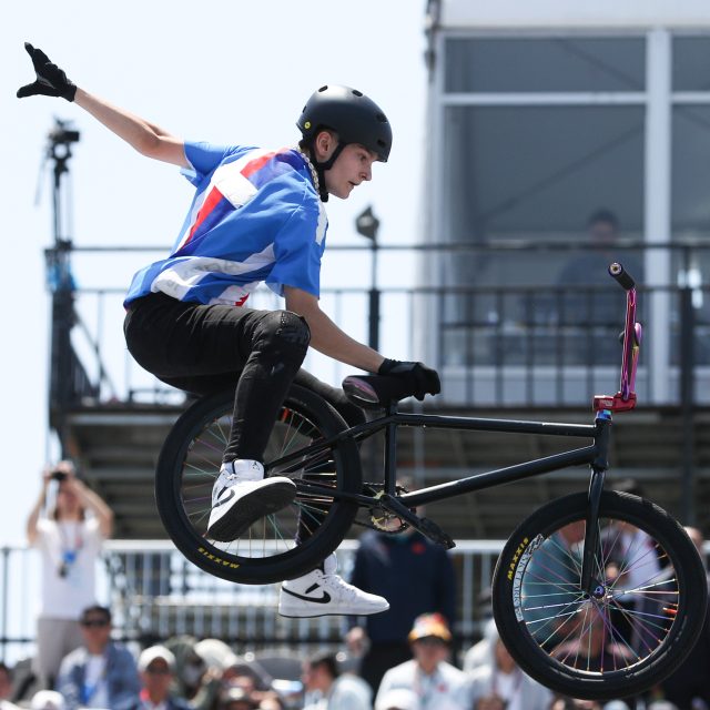 Česká závodnice ve freestyle BMX Iveta Miculyčová | foto: Xu Yanan,  Xinhua News / Profimedia