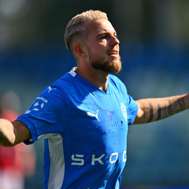Fotbalista Mladé Boleslavi Vasil Kušej | foto:  Radek Petrášek / ČTK