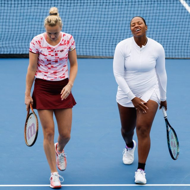 Kateřina Siniaková a Taylor Townsendová | foto: IMAGO sportfotodienst,  ČTK