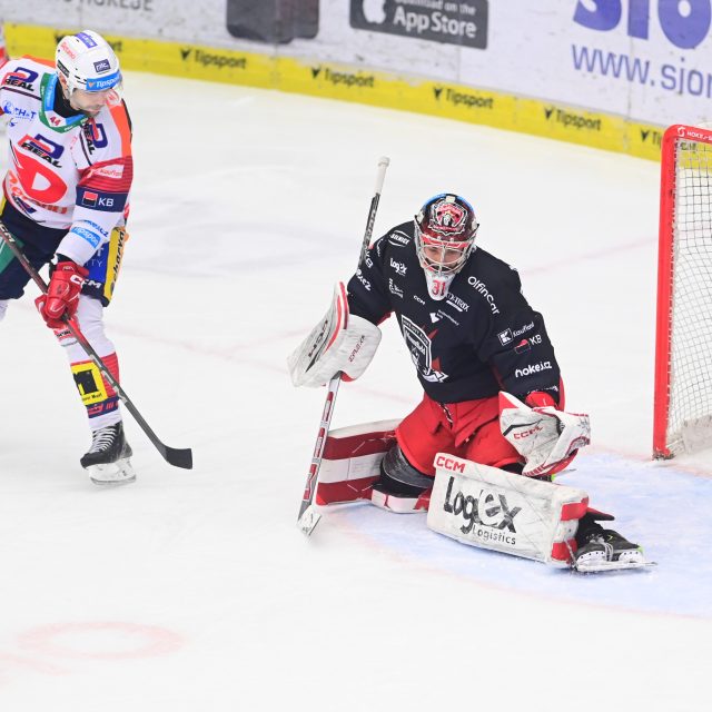 V předehrávce 35. kola Tipsport extraligy hraje hradecký Mountfield proti pardubickému Dynamu | foto: Josef Vostárek