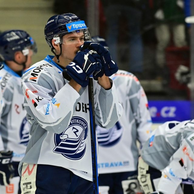 Hokejisté Vítkovic po prohře | foto: Slavomír Kubeš,  ČTK