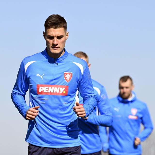 Patrik Schick na tréninku české fotbalové reprezentace | foto: Kateřina Šulová,  Profimedia