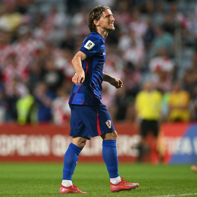 Opora chorvatské fotbalové reprezentace Luka Modrić | foto: Patricia DE MELO MOREIRA,  AFP / AFP / Profimedia