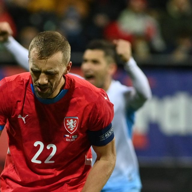 Kapitán Tomáš Souček v zápase se San Marinem | foto: Jaroslav Ožana,  ČTK,  Profimedia