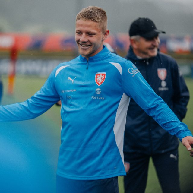 Lukáš Červ na tréninku české fotbalové reprezentace | foto: Web Fotbal.cz,  Česká fotbalová reprezentace