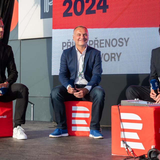 Kristian Reichel,  Robert Reichel a Martin Procházka  (zleva) ve Speciálu Radiožurnálu Sport | foto: Zuzana Jarolímková,  iROZHLAS.cz
