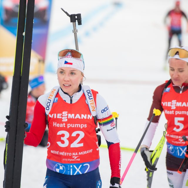 Tereza Voborníková si ve stíhacím závodě polepšila na třinácté místo | foto: Zuzana Jarolímková,  iROZHLAS.cz