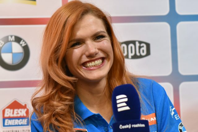 Čeští biatlonisté v ČRo,  Gabriela Soukalová | foto: Filip Jandourek